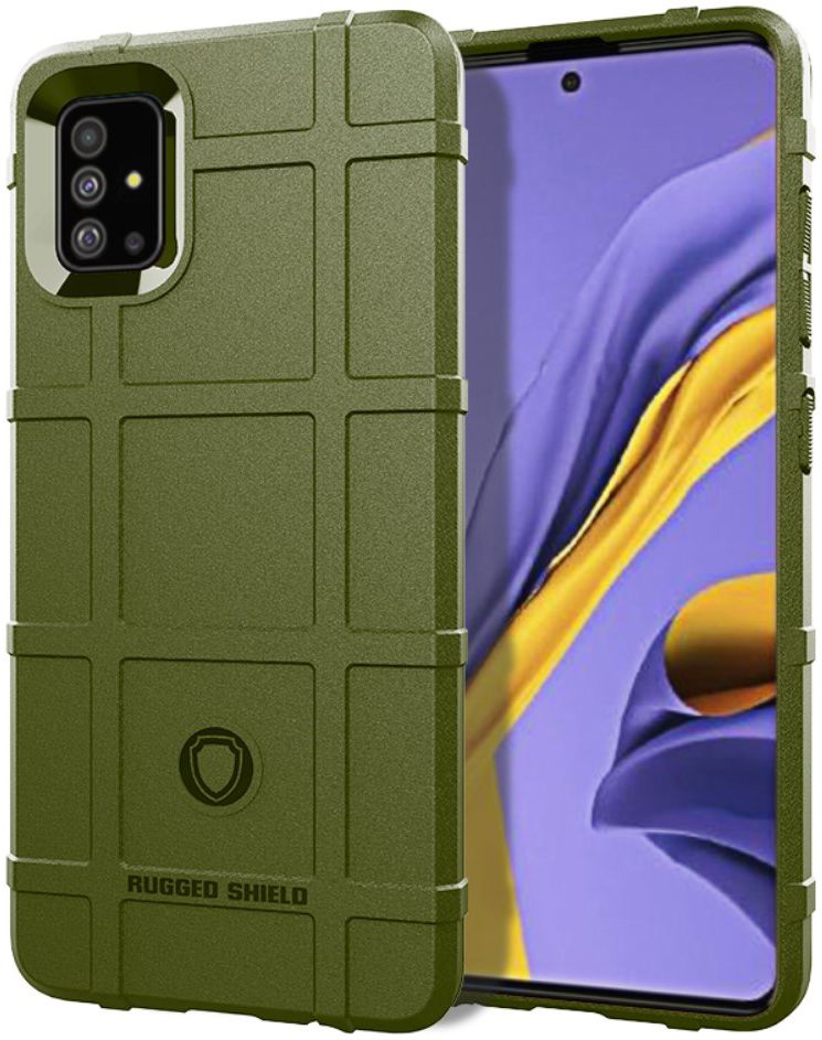 Samsung Galaxy A51 Hoesje Shock Proof Rugged Shield Groen afbeelding 1