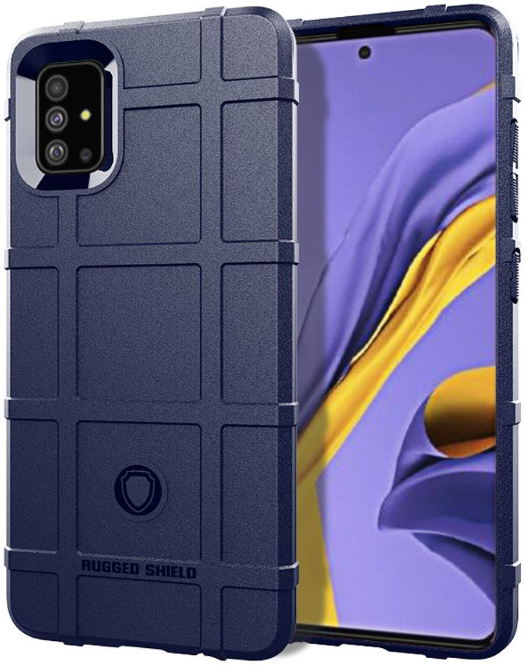 Samsung Galaxy A51 Hoesje Shock Proof Rugged Shield Blauw afbeelding 1