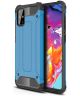 Samsung Galaxy A71 Hoesje Shock Proof Hybride Backcover Blauw