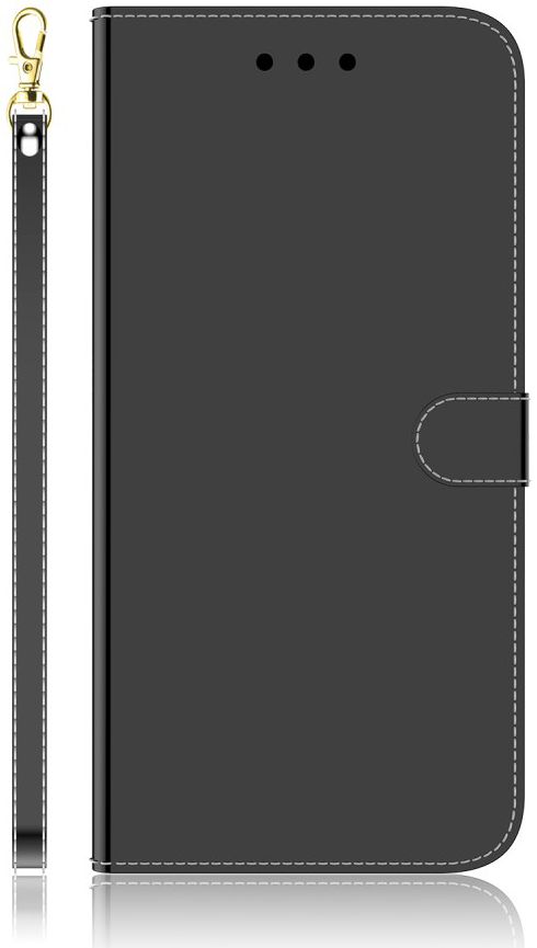 Samsung Galaxy A51 Hoesje Book Case Wallet Spiegelend Zwart afbeelding 4
