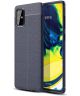 Samsung Galaxy A71 Hoesje TPU Leer Design Blauw
