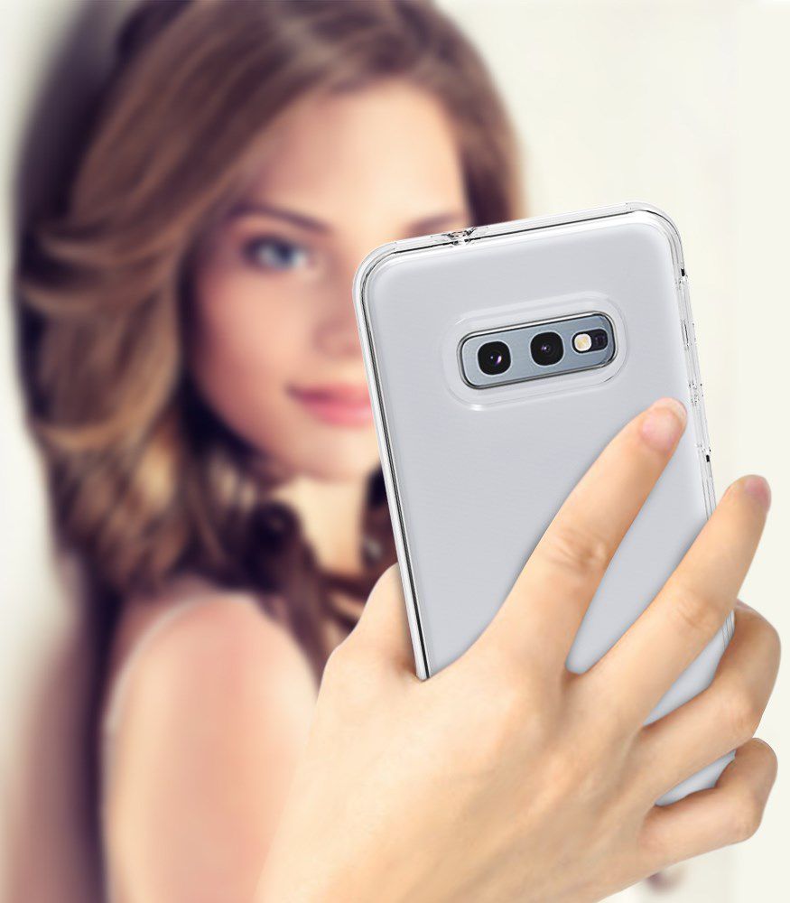 Samsung Galaxy S10e Hybride Back Cover Transparant afbeelding 6