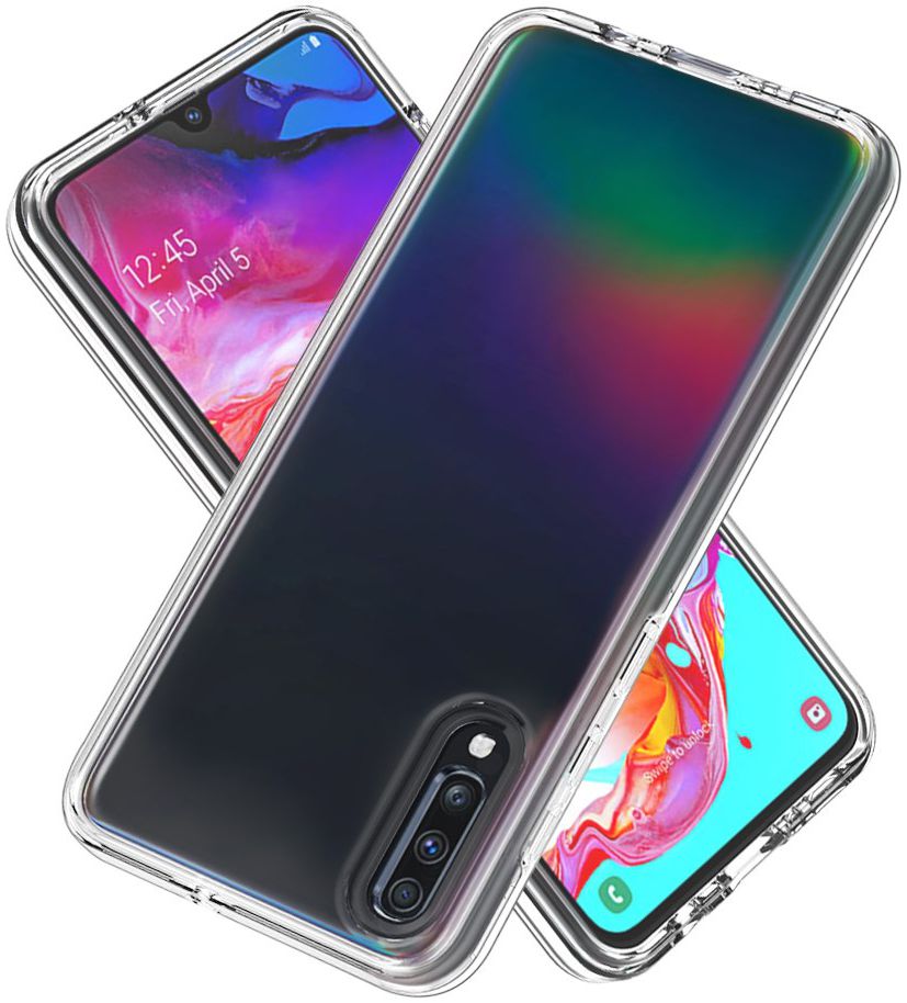 Samsung Galaxy A70 Hybride Back Cover Transparant afbeelding 1
