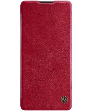 Nillkin Qin Series Book Samsung Galaxy S10 Lite Hoesje Leer Rood Hoesjes