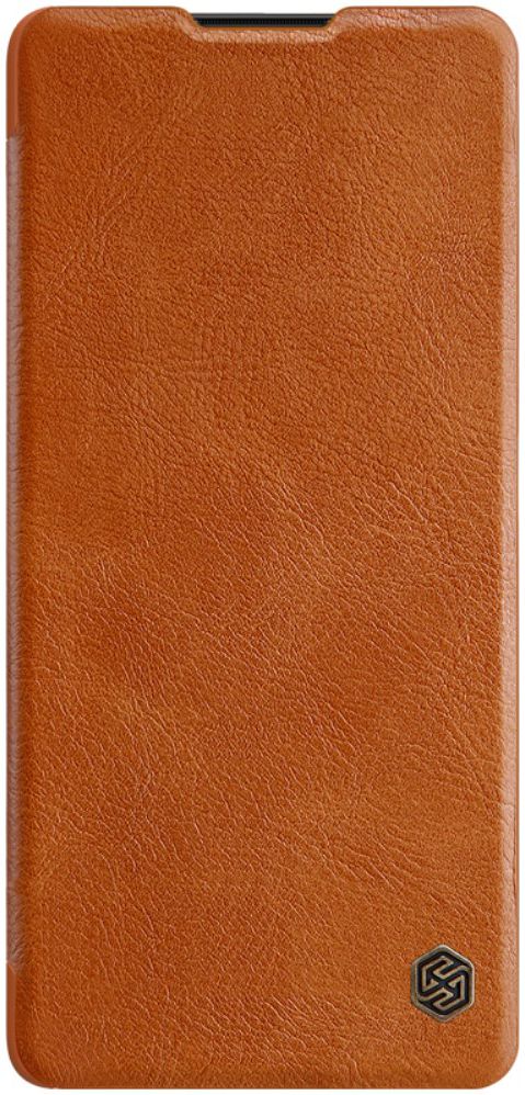 Nillkin Qin Series Book Samsung Galaxy S10 Lite Hoesje Leer Bruin afbeelding 2