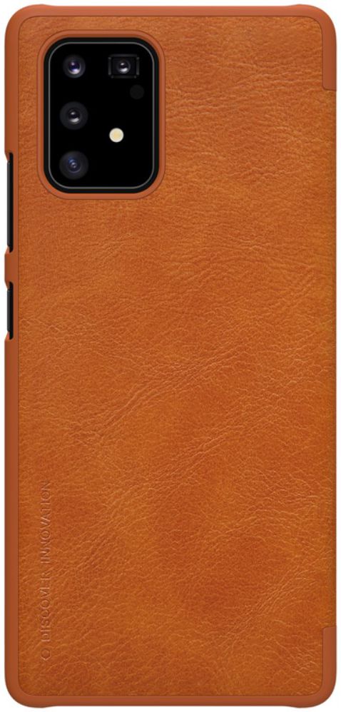 Nillkin Qin Series Book Samsung Galaxy S10 Lite Hoesje Leer Bruin afbeelding 1