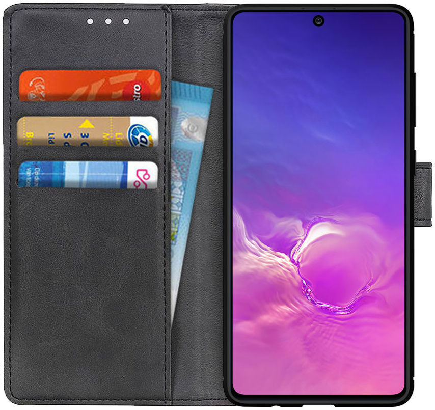 Samsung Galaxy S10 Lite Hoesje Portemonnee Zwart afbeelding 1