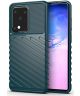 Samsung Galaxy S20 Ultra Hoesje TPU Thunder Design Groen