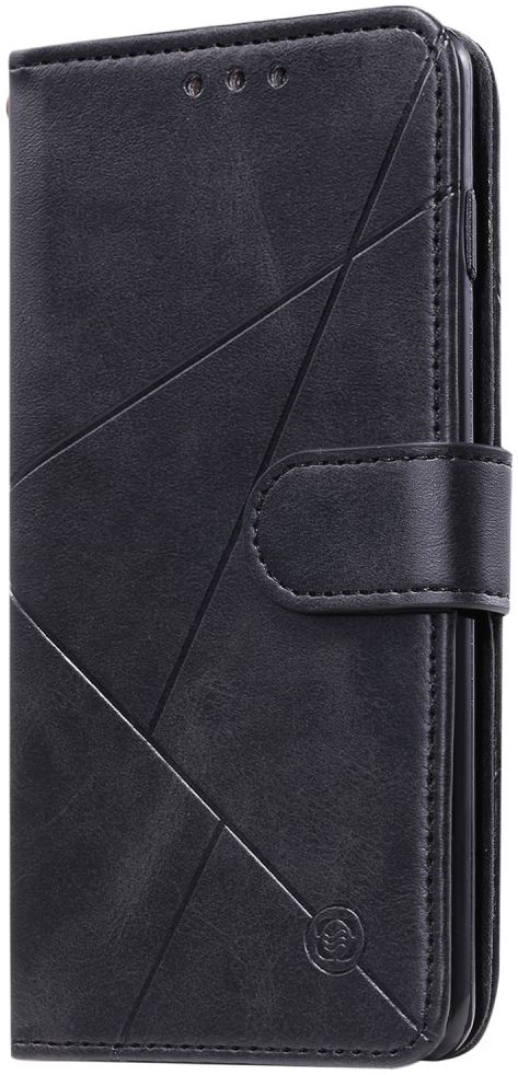 Samsung Galaxy A51 Hoesje Book Case Wallet Design Lines Zwart afbeelding 5