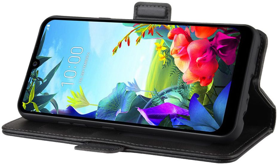 LG K40S Stand Portemonnee Hoesje Zwart afbeelding 3
