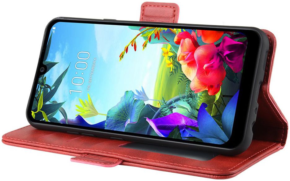LG K40S Stand Portemonnee Hoesje Rood afbeelding 3