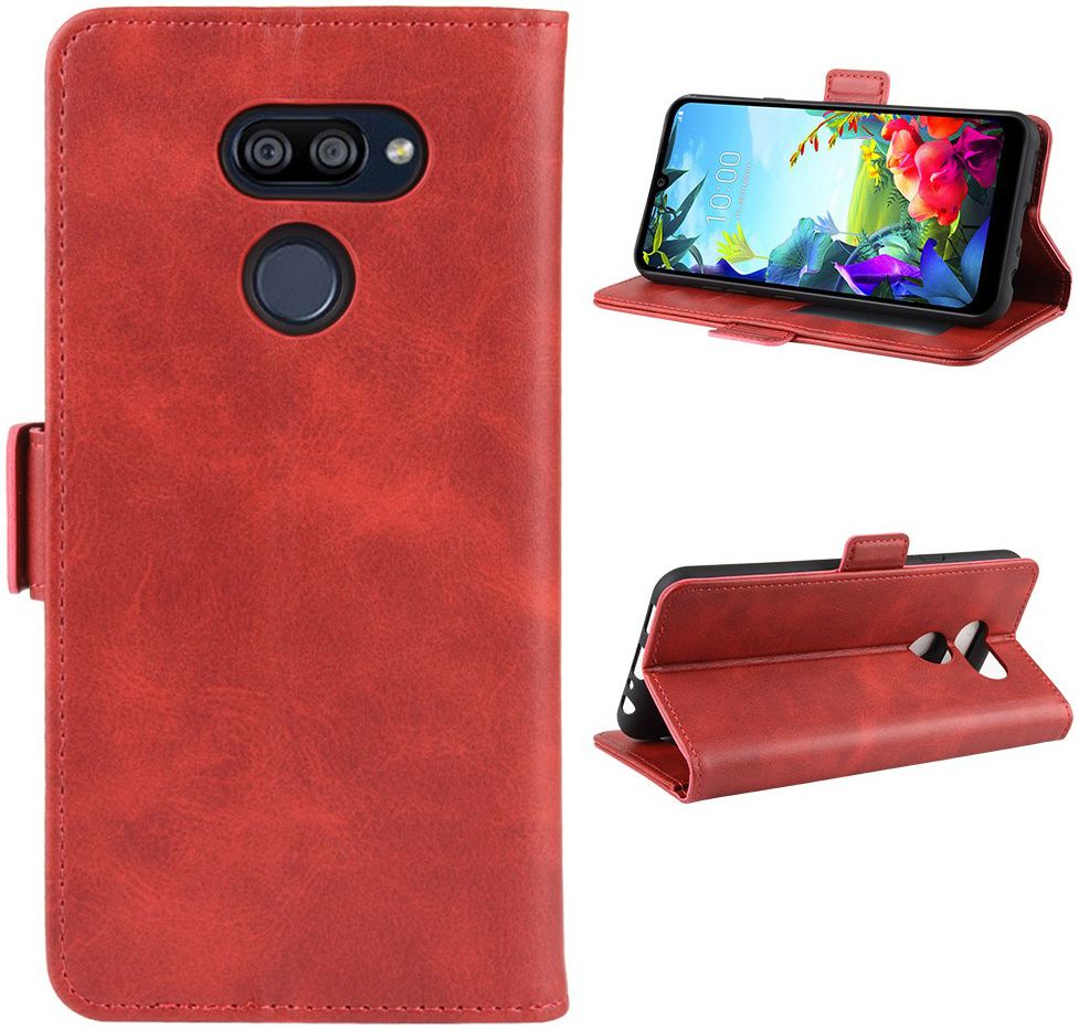 LG K40S Stand Portemonnee Hoesje Rood afbeelding 4