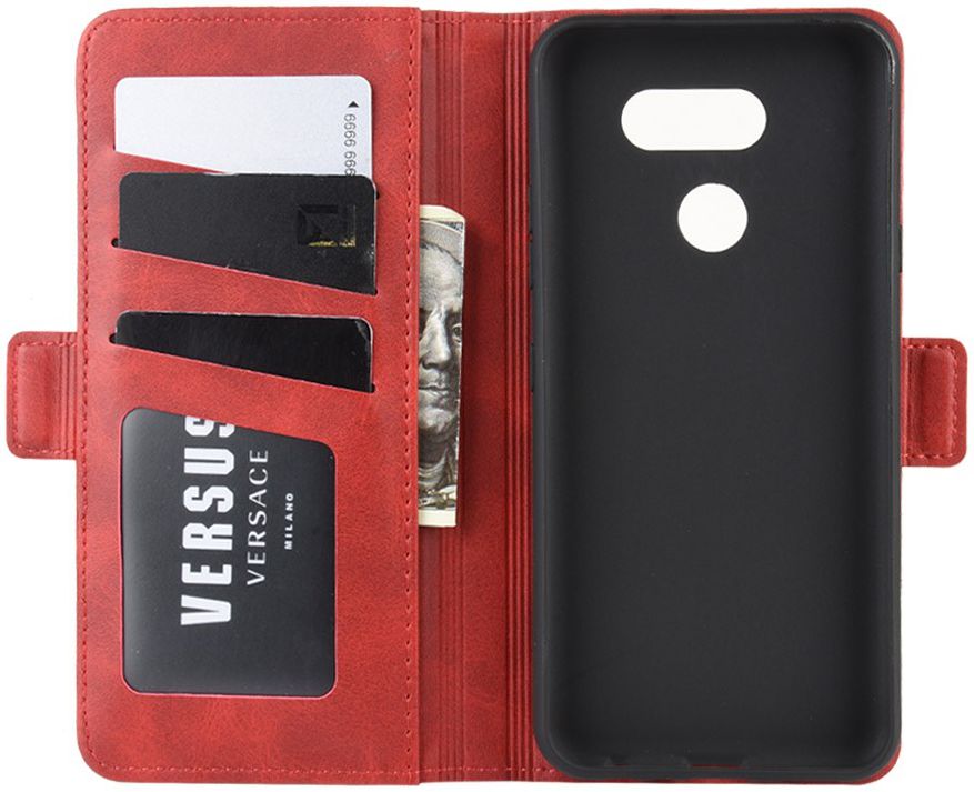 LG K40S Stand Portemonnee Hoesje Rood afbeelding 5