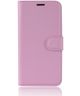 LG K50S Portemonnee Hoesje met Standaard Roze