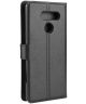 LG K50S Portemonnee Hoesje met Standaard Zwart