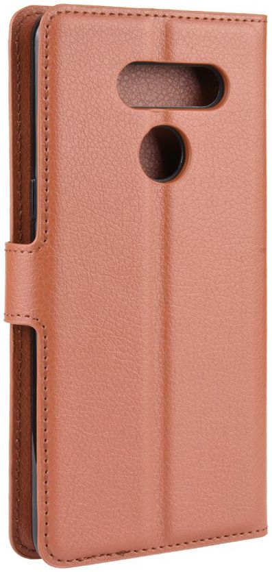 LG K50S Portemonnee Hoesje met Standaard Bruin afbeelding 4