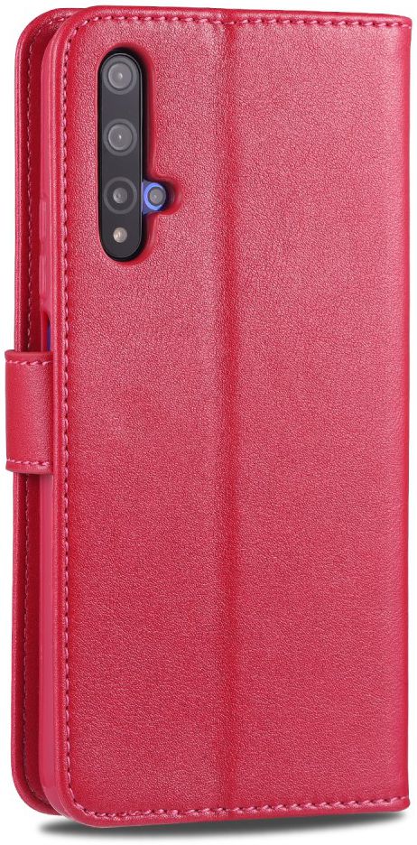 AZNS Huawei Honor 20S / Honor 20/nova 5T Portemonnee Stand Hoes Rood afbeelding 5