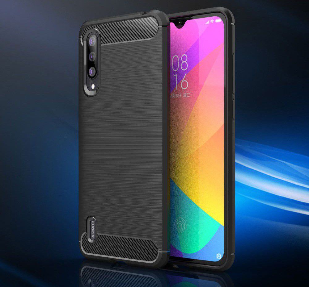 Xiaomi Mi 9 Lite Geborsteld TPU Hoesje Zwart afbeelding 8