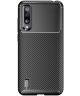 Xiaomi Mi 9 Lite Siliconen Carbon Hoesje Zwart