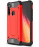 Xiaomi Redmi Note 8 Hybride Armor Hoesje Rood