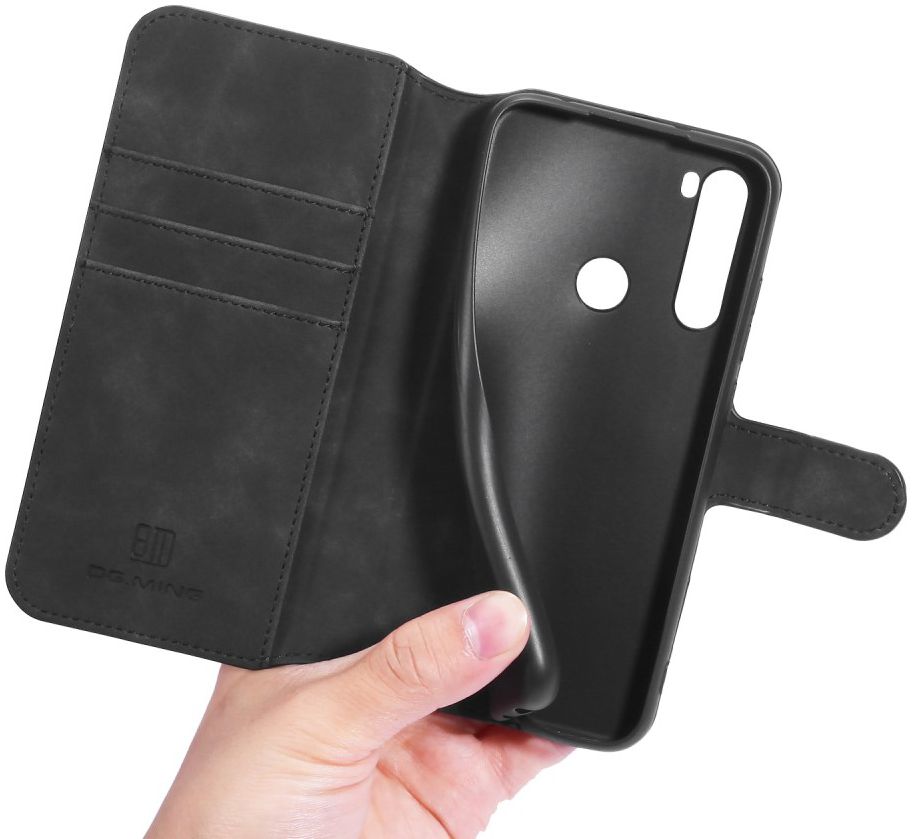 DG Ming Retro Portemonnee Xiaomi Redmi Note 8 Hoesje Zwart afbeelding 6