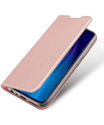 Dux Ducis Xiaomi Redmi Note 8T Bookcase Hoesje Roze Goud Hoesjes