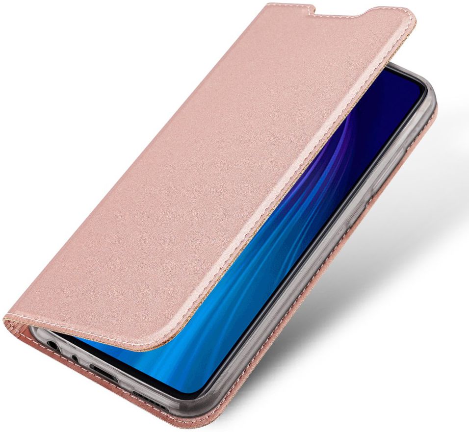 Dux Ducis Xiaomi Redmi Note 8T Bookcase Hoesje Roze Goud afbeelding 1