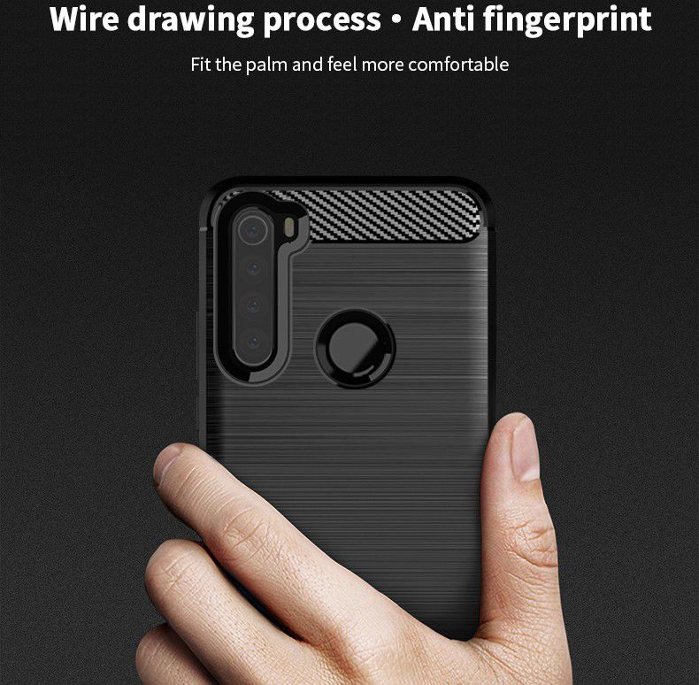 Xiaomi Redmi Note 8T Geborsteld TPU Hoesje Zwart afbeelding 8