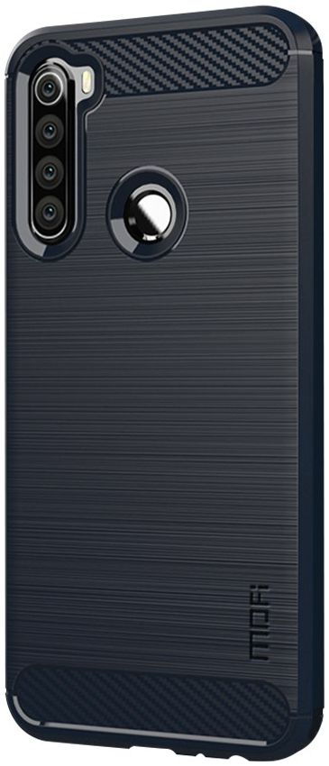 Xiaomi Redmi Note 8T Geborsteld TPU Hoesje Blauw afbeelding 4