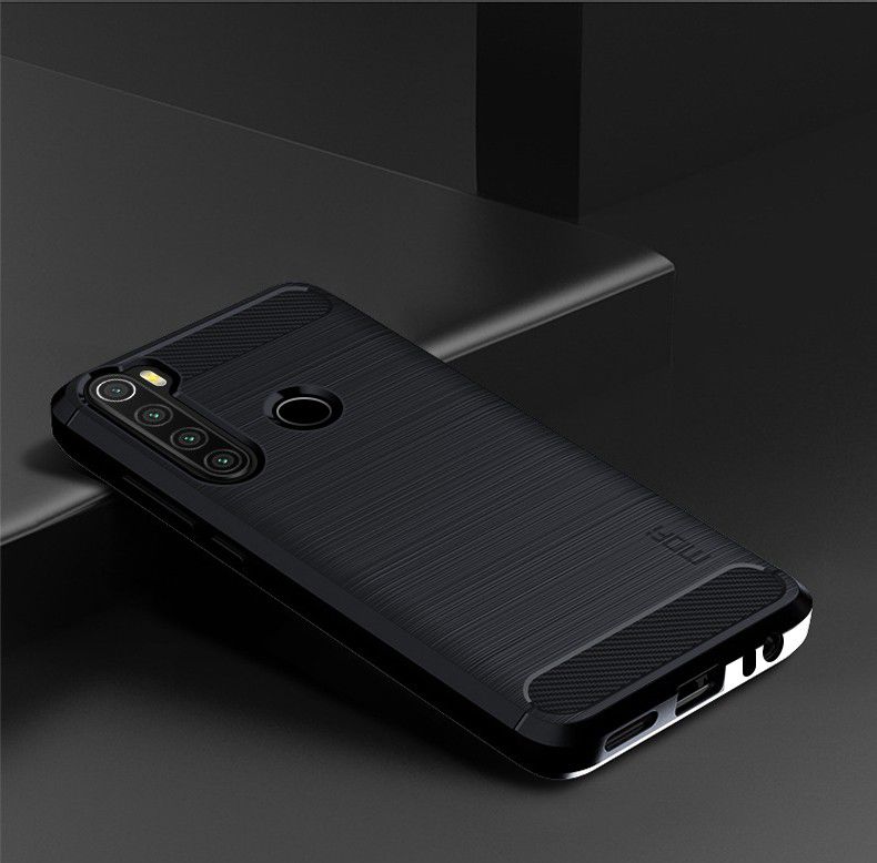 Xiaomi Redmi Note 8T Geborsteld TPU Hoesje Blauw afbeelding 2
