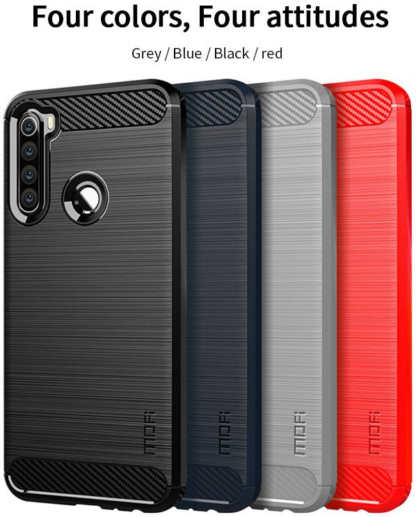 Xiaomi Redmi Note 8T Geborsteld TPU Hoesje Blauw afbeelding 5