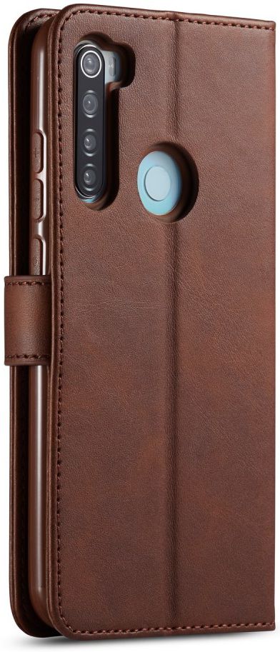 Xiaomi Redmi Note 8T Stand Portemonnee Bookcase Hoesje Coffee afbeelding 1