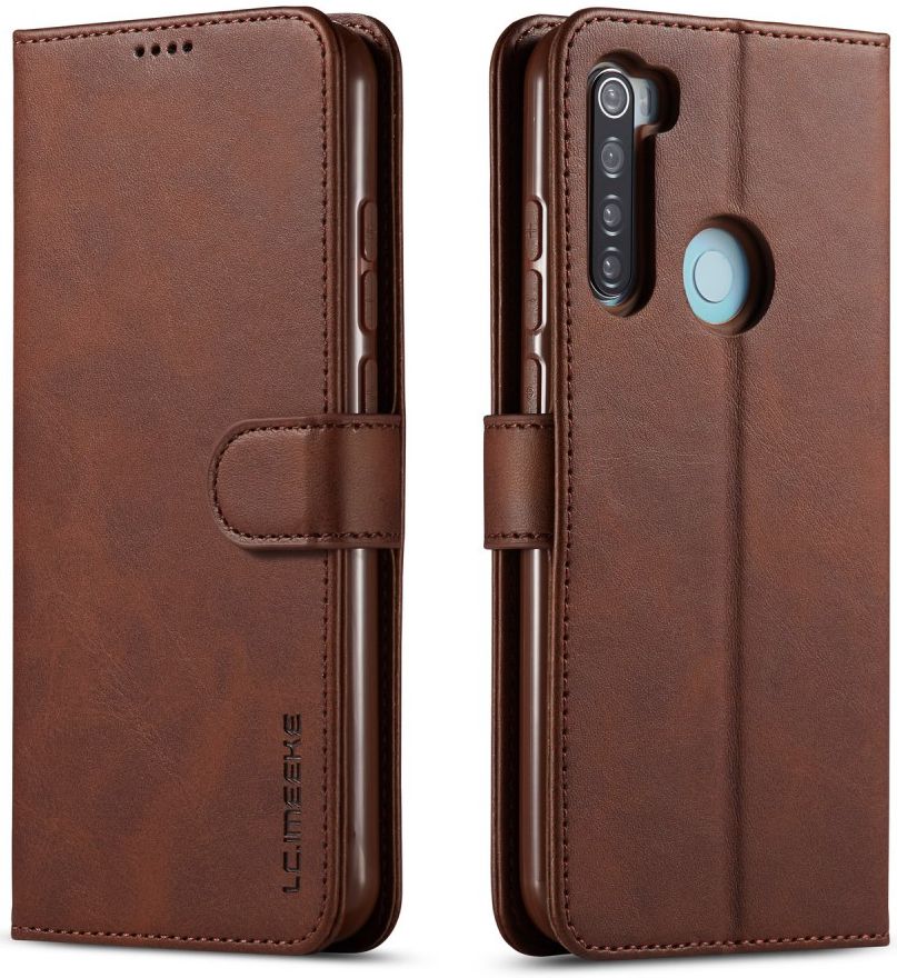 Xiaomi Redmi Note 8T Stand Portemonnee Bookcase Hoesje Coffee afbeelding 4