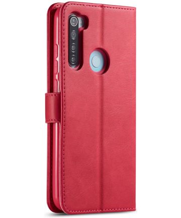 Xiaomi Redmi Note 8T Stand Portemonnee Bookcase Hoesje Roze Hoesjes