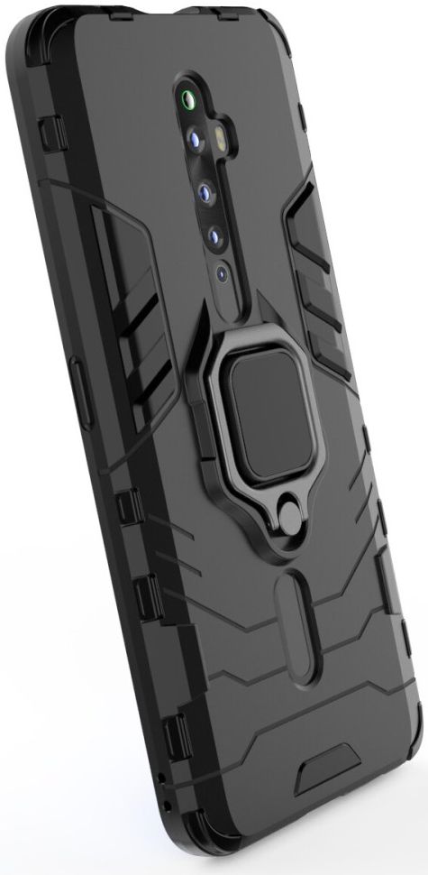 OPPO Reno2 Z Hybride hoesje met Kickstand Zwart afbeelding 6