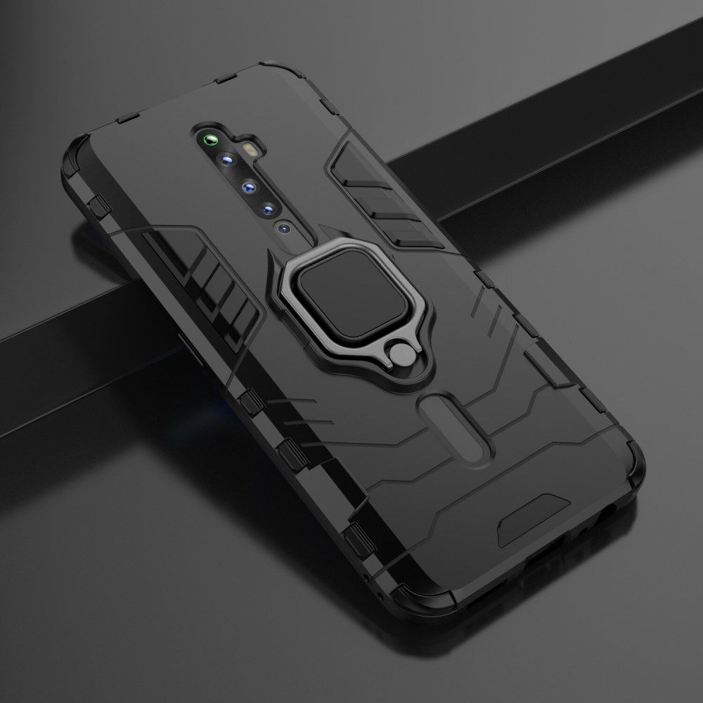 OPPO Reno2 Z Hybride hoesje met Kickstand Zwart afbeelding 8