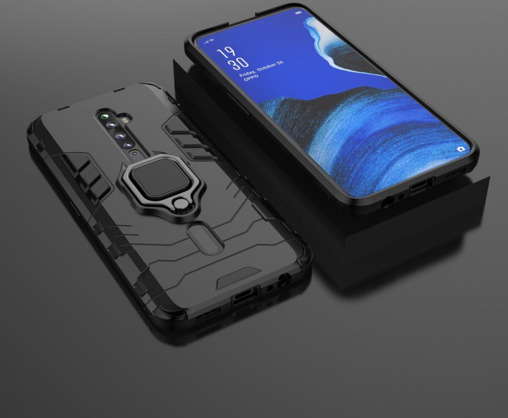 OPPO Reno2 Z Hybride hoesje met Kickstand Zwart afbeelding 9
