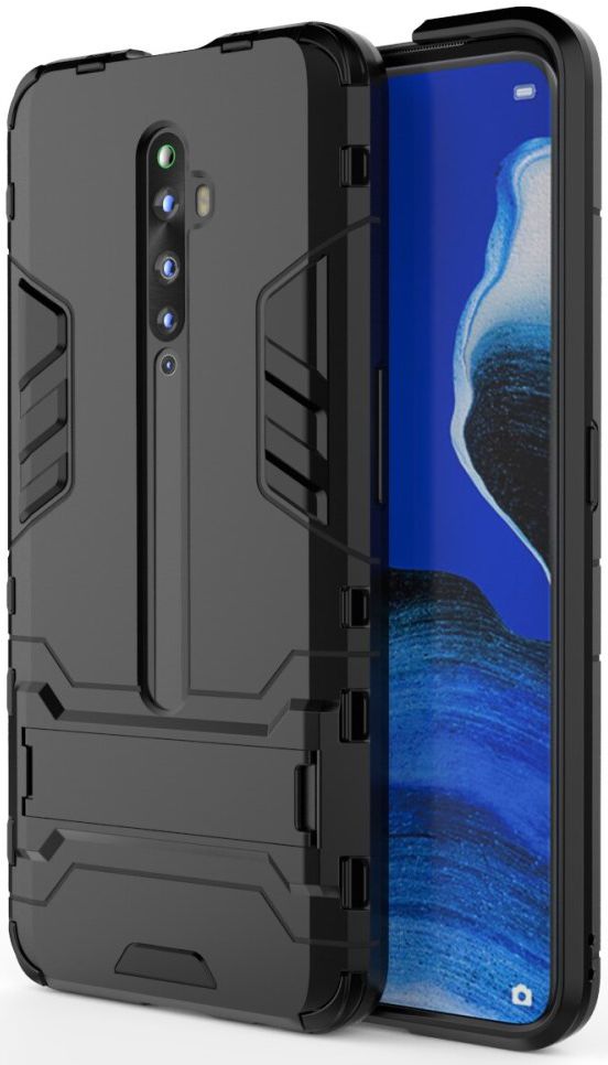 Oppo Reno2 Z Hoesje Hybride Kickstand Zwart afbeelding 1