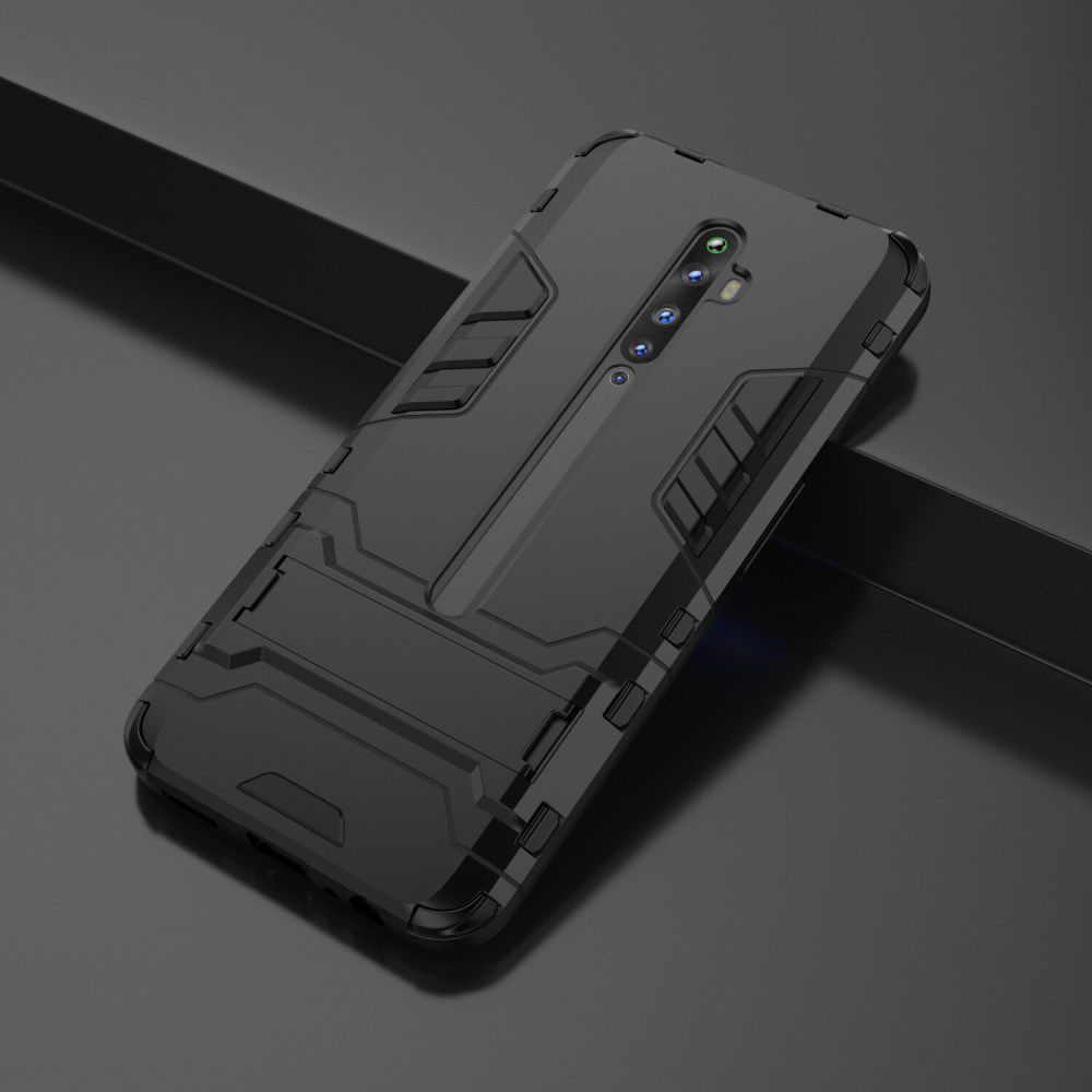 Oppo Reno2 Z Hoesje Hybride Kickstand Zwart afbeelding 8