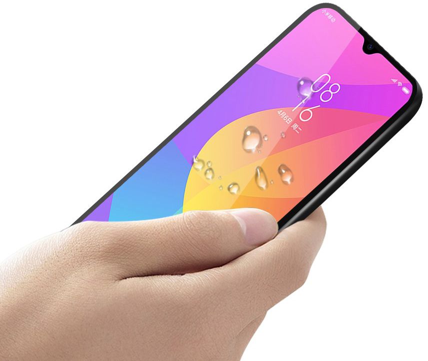 Xiaomi Mi 9 Lite Tempered Glass Screen Protector Zwart afbeelding 4