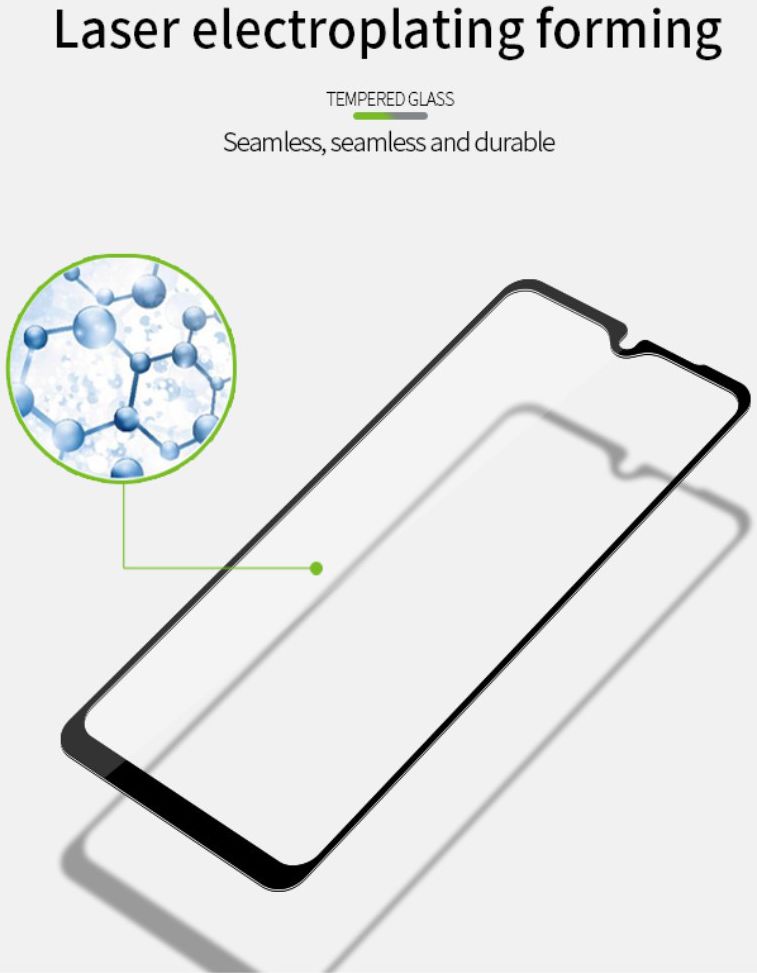 LG K50S Tempered Glass Screen Protector Zwart afbeelding 11