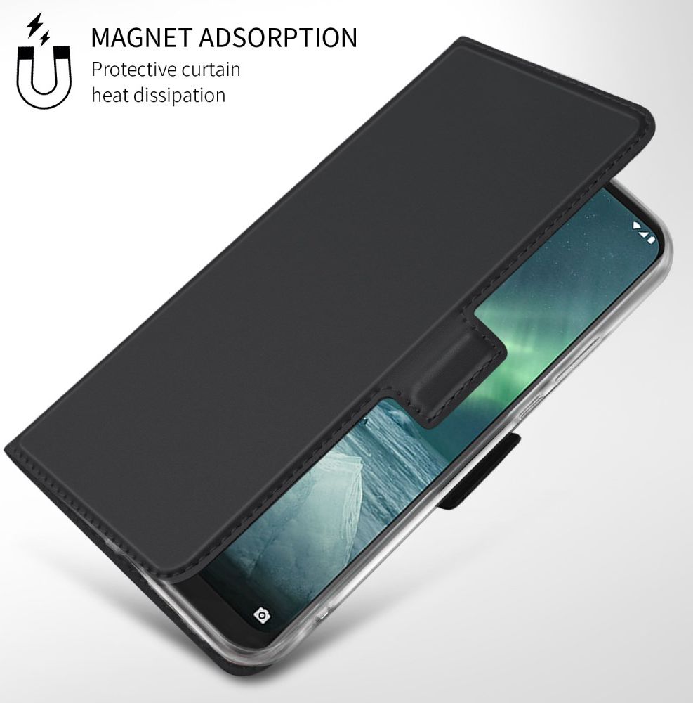 Nokia 7.2 Portemonnee Stand Hoesje Zwart afbeelding 9