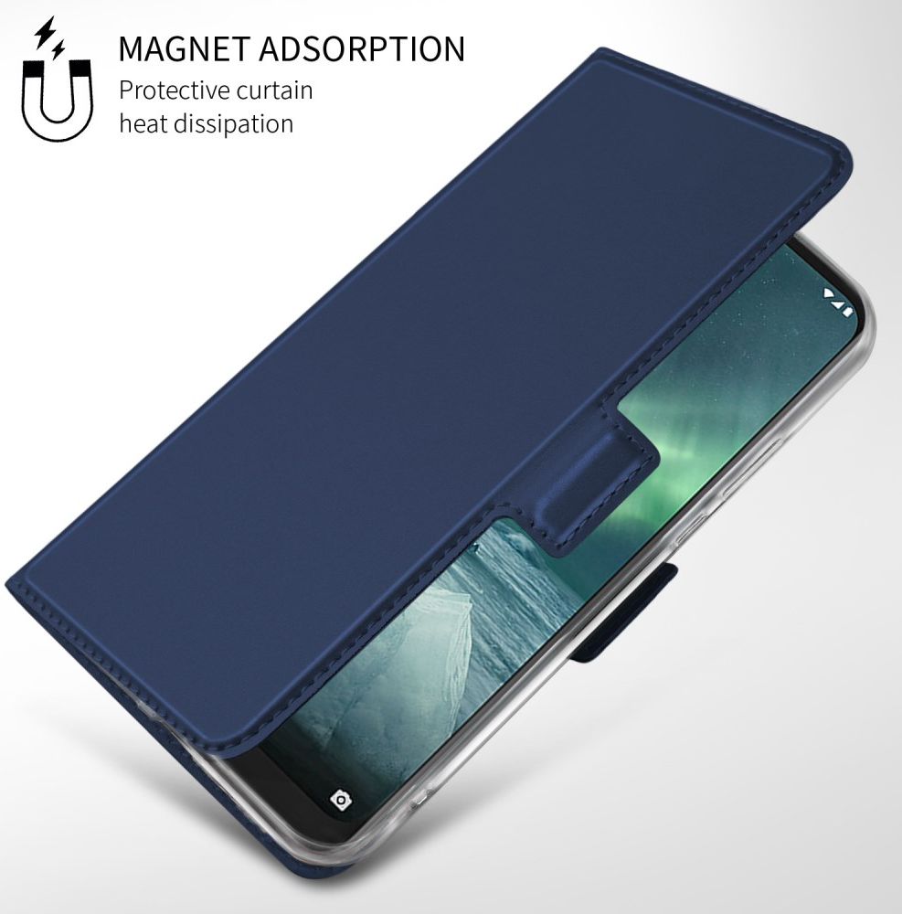 Nokia 7.2 Portemonnee Stand Hoesje Blauw afbeelding 10