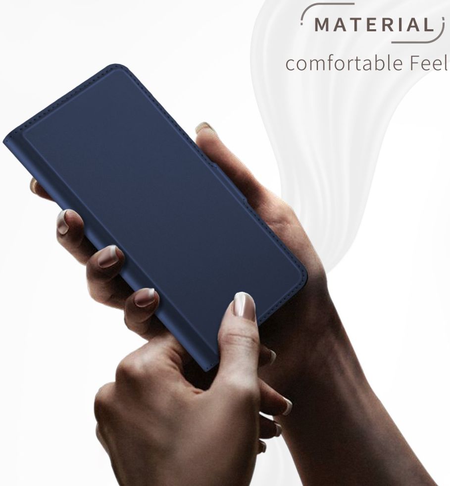 Nokia 7.2 Portemonnee Stand Hoesje Blauw afbeelding 4