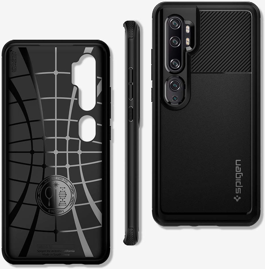 Spigen Rugged Armor Xiaomi Mi Note 10 (Pro) Hoesje Zwart afbeelding 2