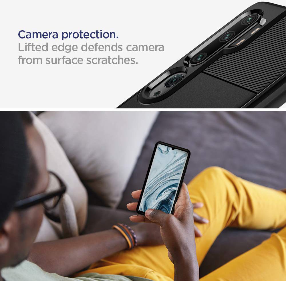 Spigen Rugged Armor Xiaomi Mi Note 10 (Pro) Hoesje Zwart afbeelding 5
