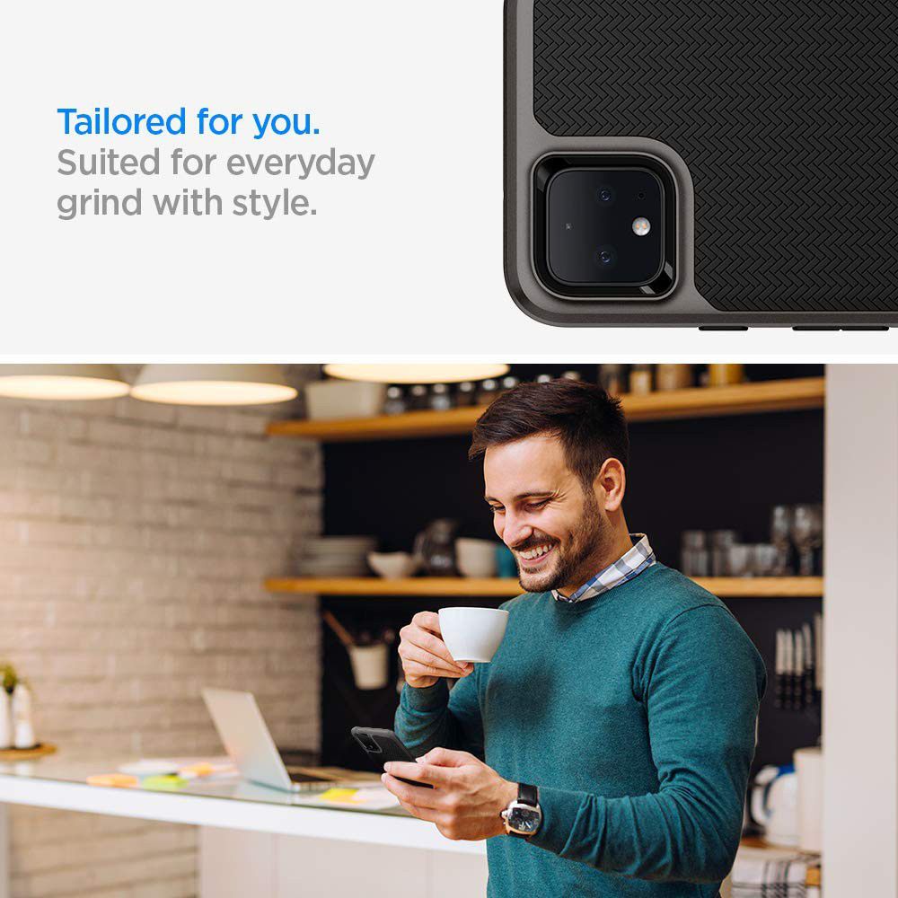 Spigen Neo Hybrid Hoesje Google Pixel 4XL Gunmetal afbeelding 6