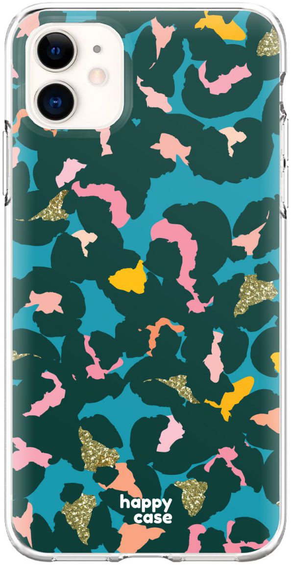 HappyCase Apple iPhone 11 Hoesje Flexibel TPU Summer Leopard Print afbeelding 1
