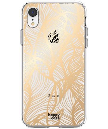 HappyCase Apple iPhone XR Hoesje Flexibel TPU Golden Leaves Print Hoesjes
