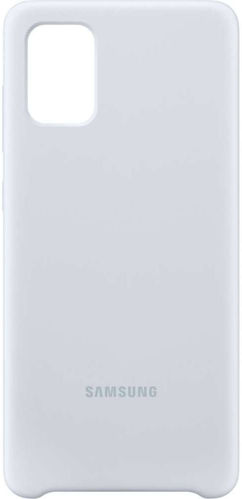 Origineel Samsung Galaxy A71 Hoesje Silicone Cover Zilver afbeelding 4